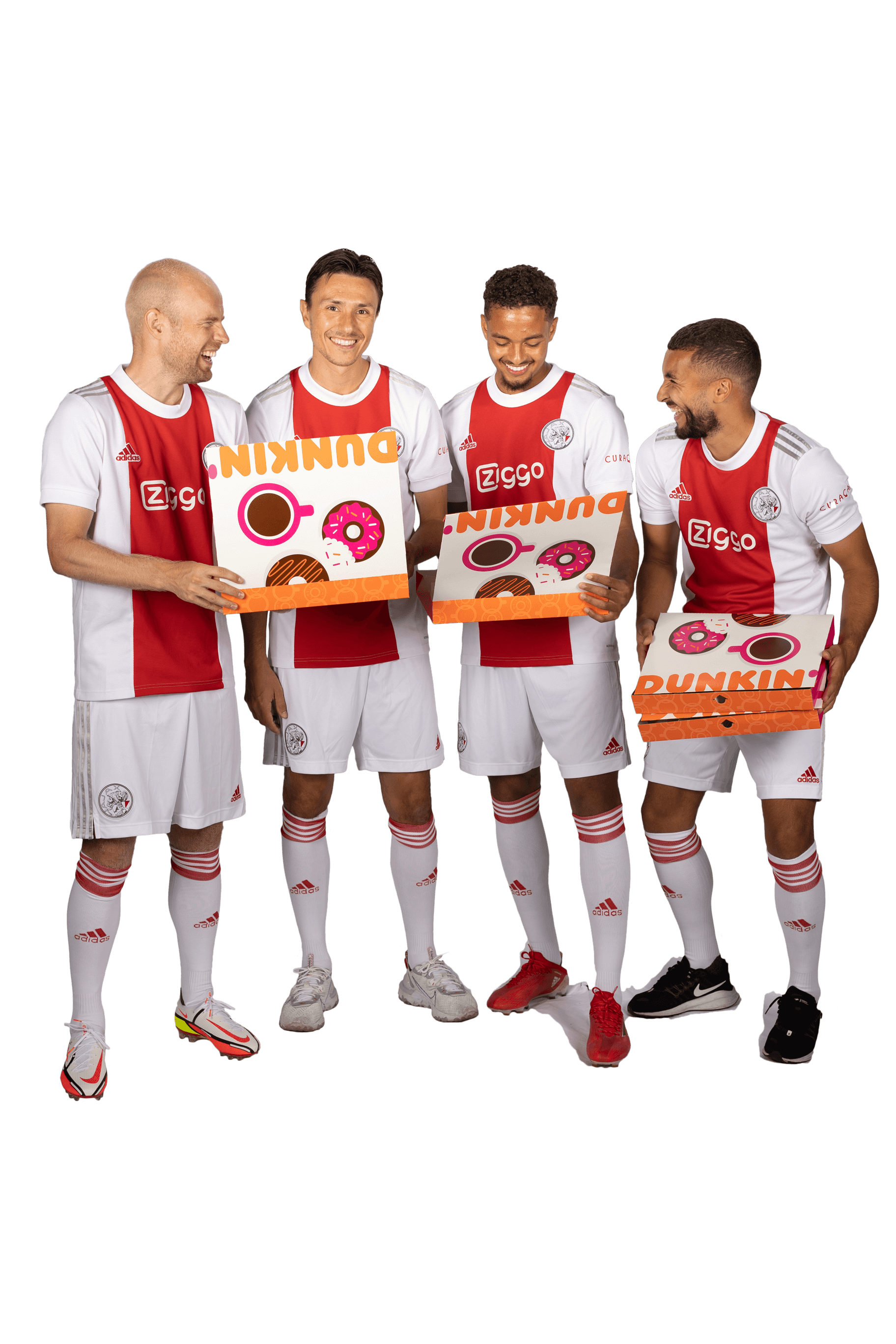 4 ajax spelers met Donuts